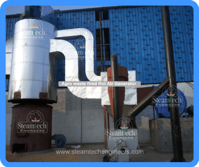 Agro waste fired Hot Air Generator